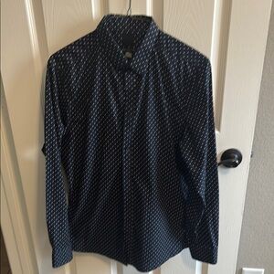 H&M Black and White Casual Button Down Shirt
